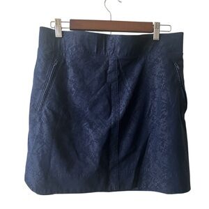 Orvis Navy Blue Textured Skort